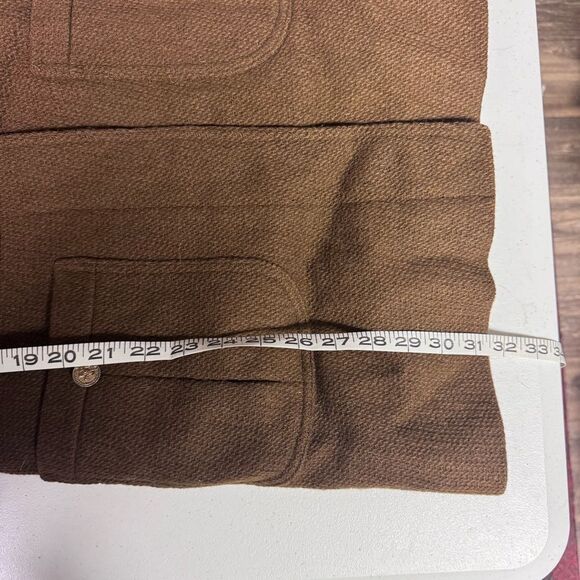 Vintage Ladybug 100% wool coat brown size 5 juniors women’s 1960s jacket belted - Picture 11 of 13